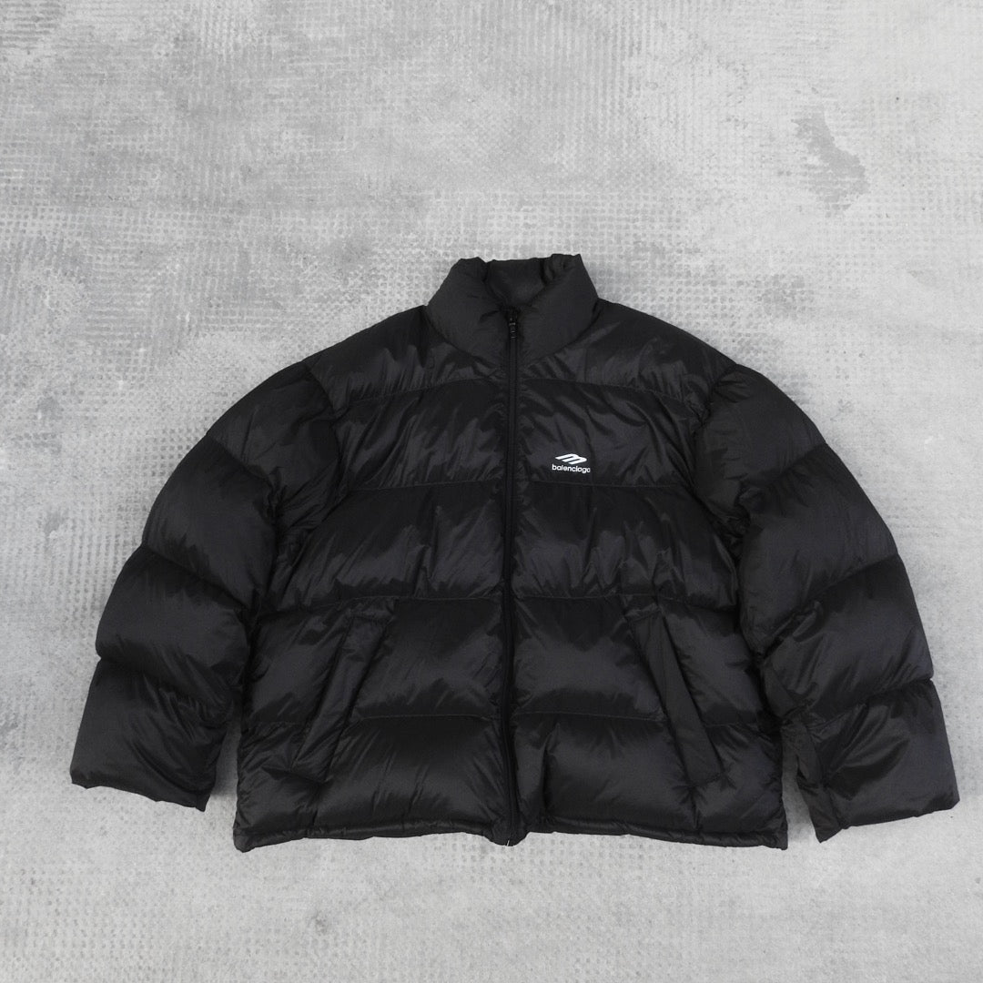 BALENCIAGA 3B SKI PUFFER JACKET – BLACK