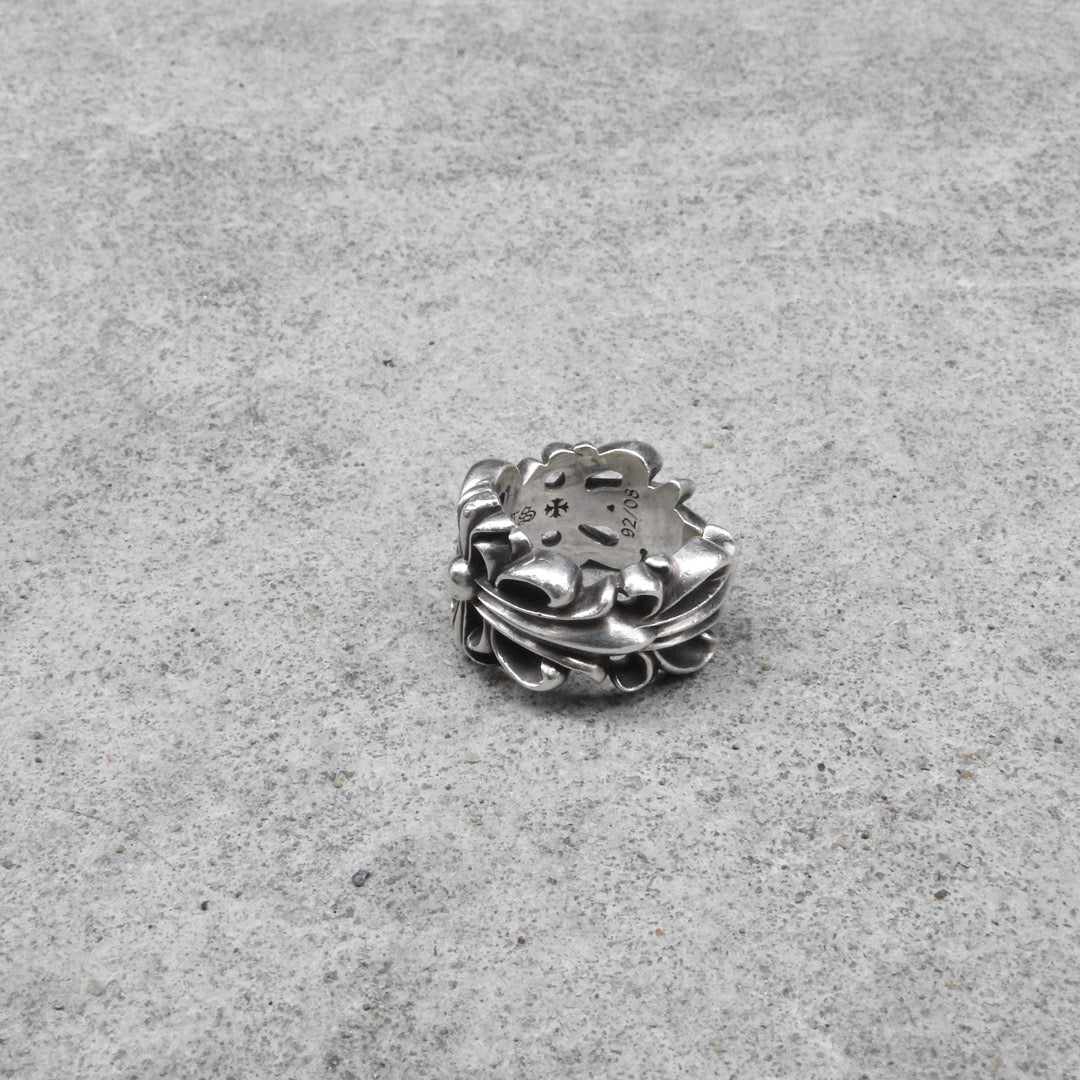 CHROME HEARTS DOUBLE FLORAL RING