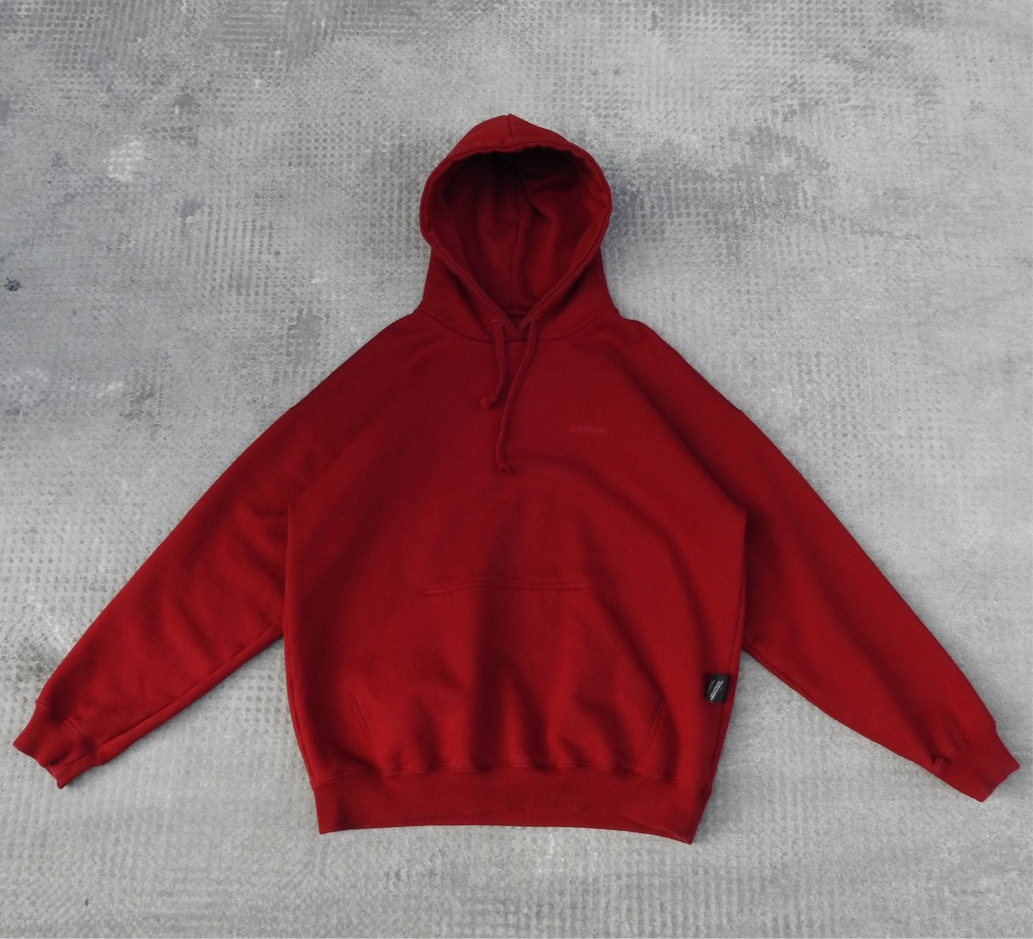 VETEMENTS 2017 RED Inside-Out Hoodie