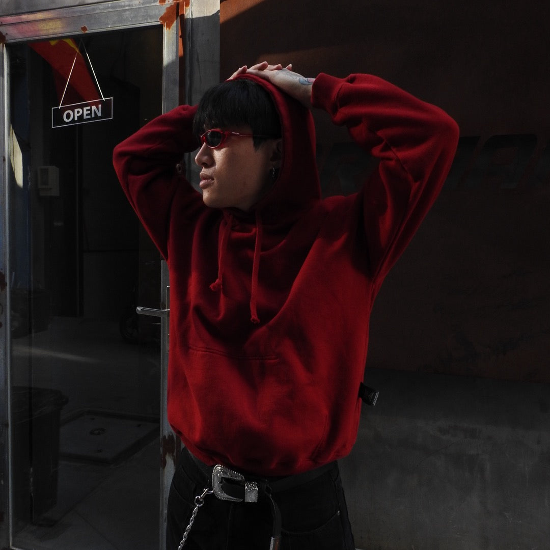 VETEMENTS 2017 RED Inside-Out Hoodie