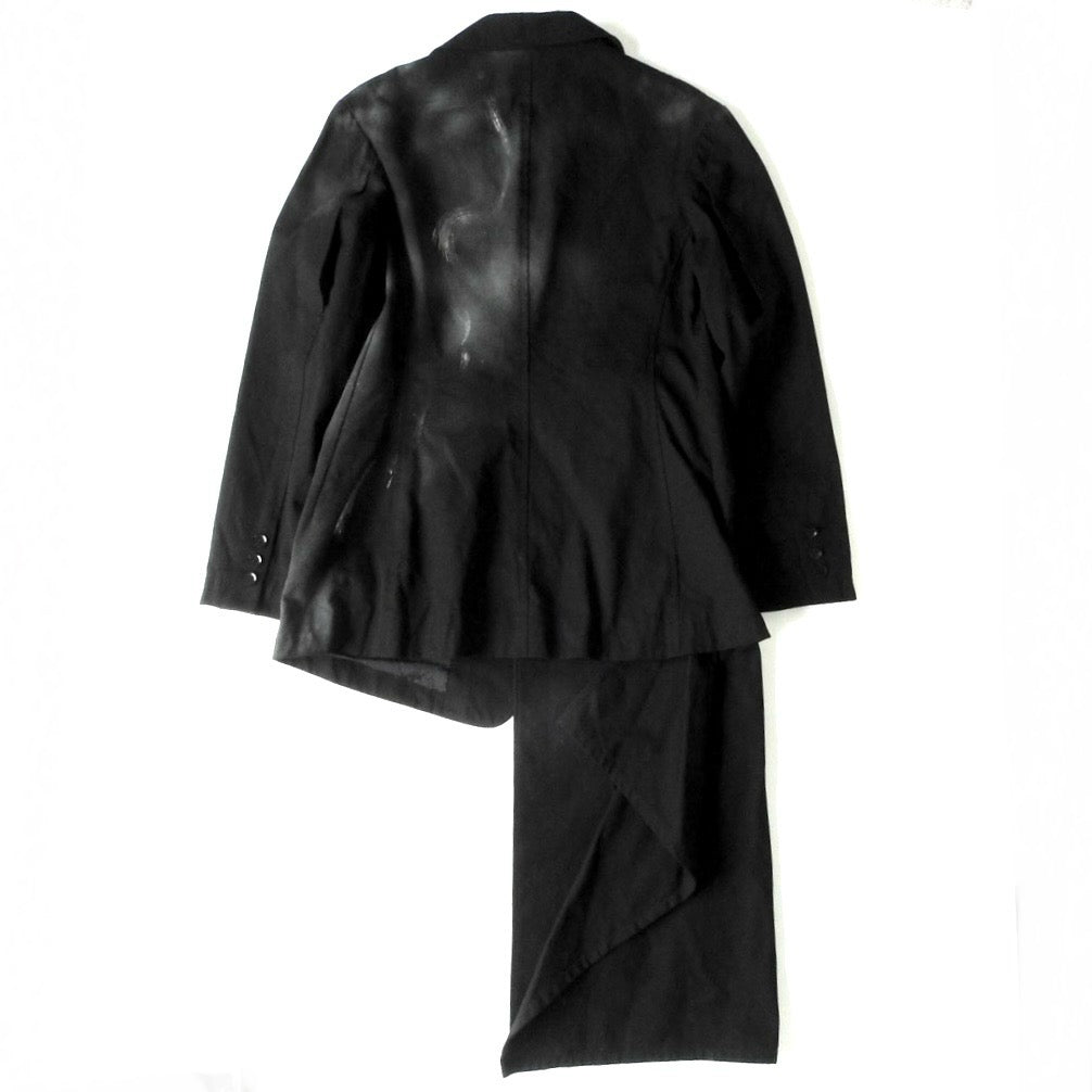 Yohji Yamamoto +Noir AW18 Smoke Paint Jacket