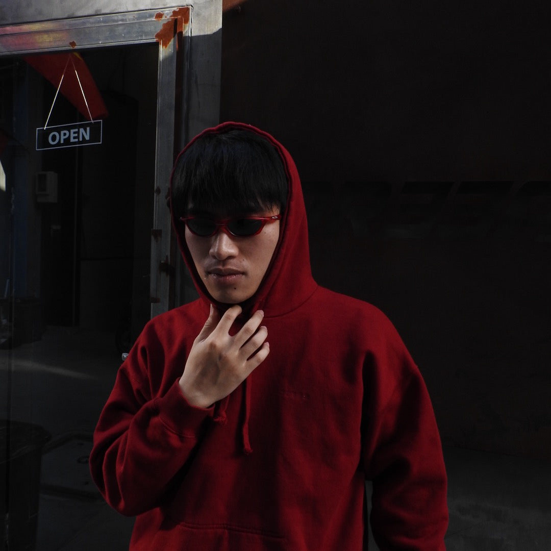 VETEMENTS 2017 RED Inside-Out Hoodie