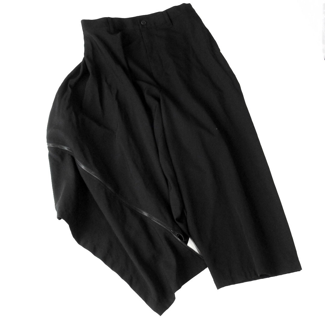 B Yohji Yamamoto AW18 Zip-Up Double Fastener Skirt Pants