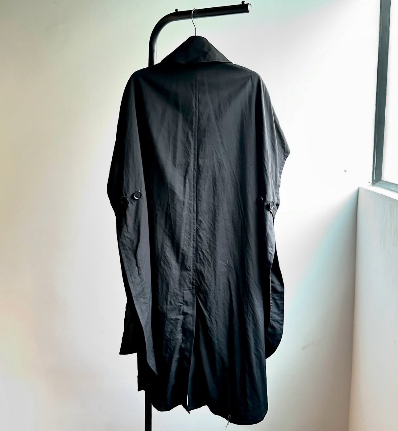 YOHJI YAMAMOTO / GROUND Y SS18 T/W GABARDINE CAPE COAT