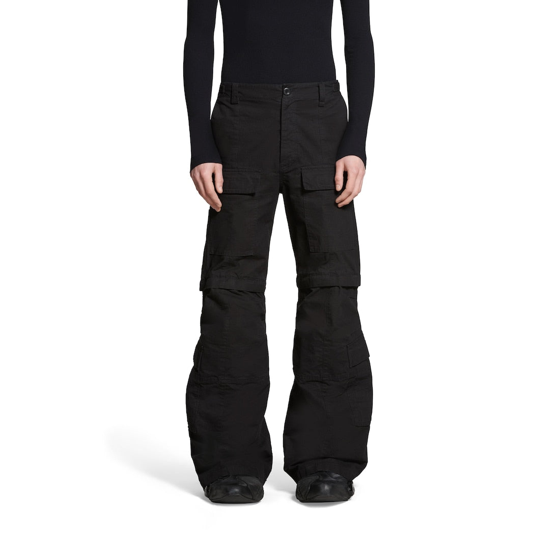 BALENCIAGA FW23 FLARED CARGO PANTS