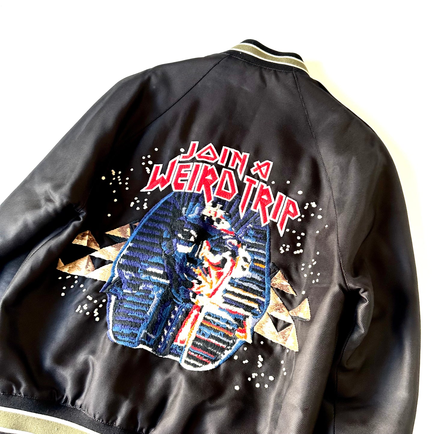 BALENCIAGA FW13 EGYPTOFUNK "JOIN A WEIRD TRIP" BOMBER