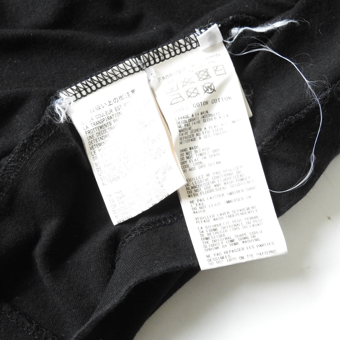 YOHJI YAMAMOTO 19SS Black Letter Tee