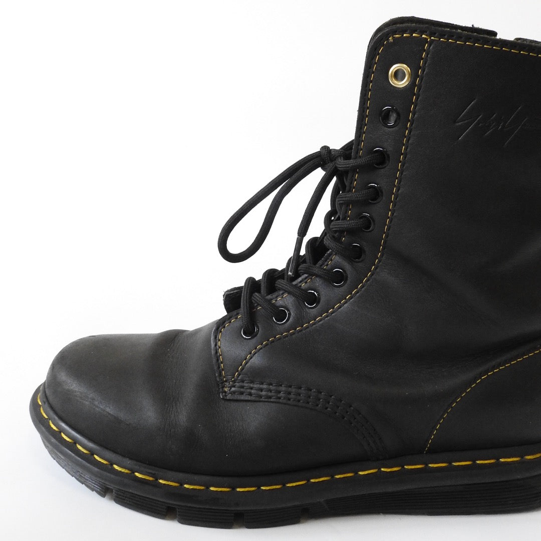 YOHJI YAMAMOTO X DR.MARTENS BLACK TEMPARY TARIAN BOOTS