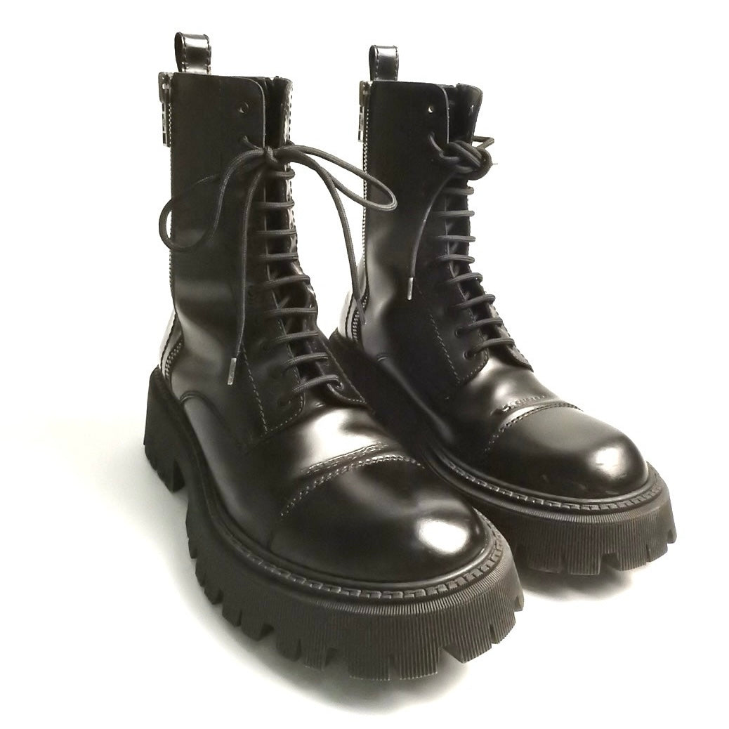 BALENCIAGA TRACTOR 20mm LACE UP BOOTS