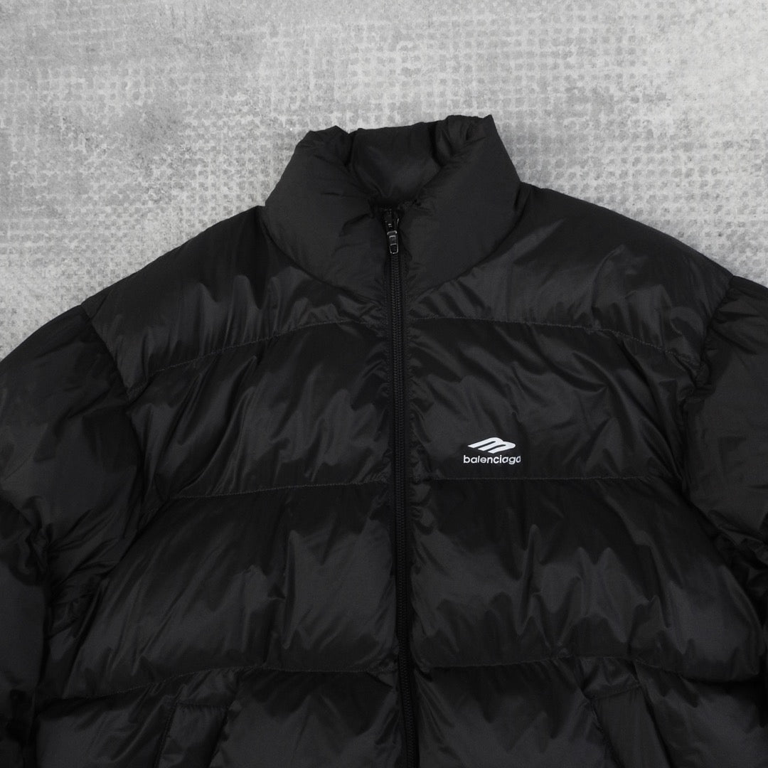 BALENCIAGA 3B SKI PUFFER JACKET – BLACK