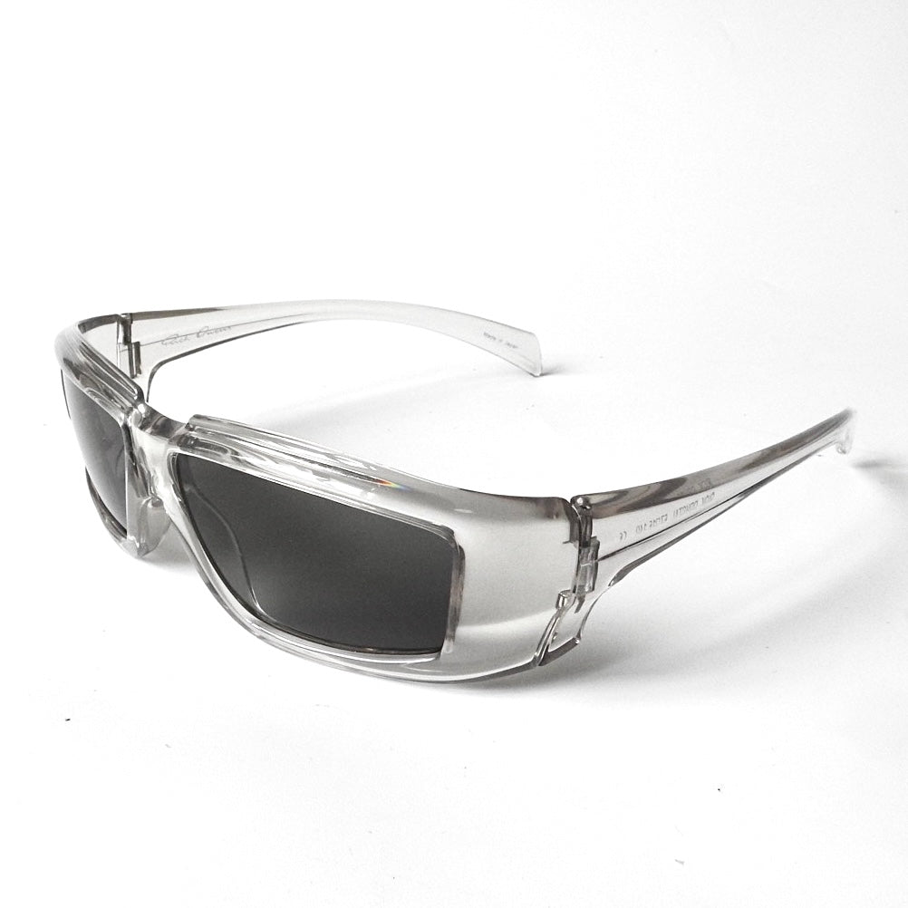 RICK OWENS RECTANGULAR FRAME RICK CRYSTAL SUNGLASSES