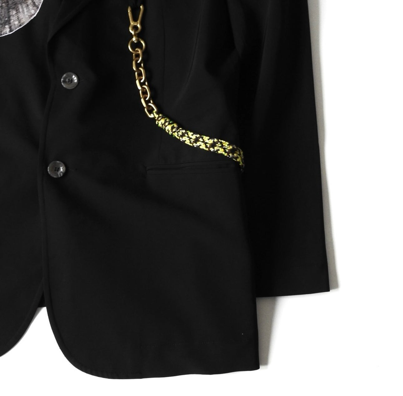 Song for the Mute Black Oversized Limpet Shell Blazer