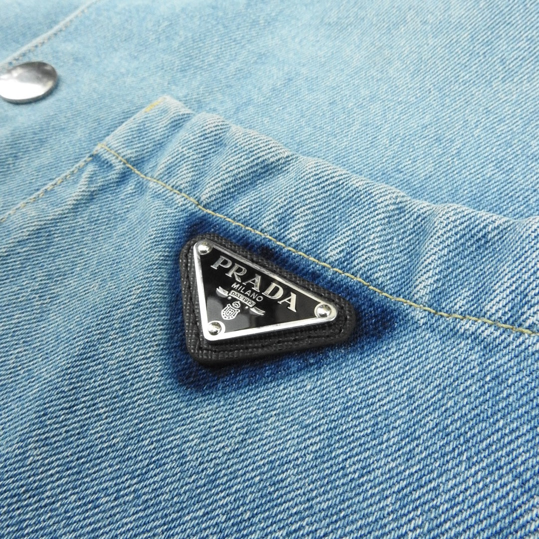 Prada Short Sleeve Denim Shirt
