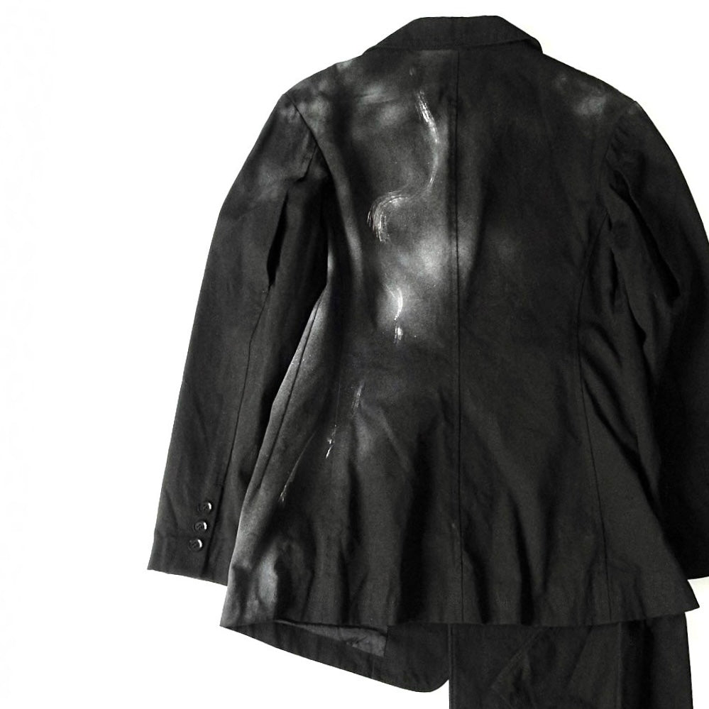 Yohji Yamamoto +Noir AW18 Smoke Paint Jacket