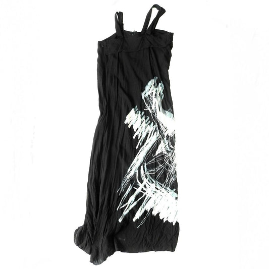 Yohji Yamamoto +Noir SS20 Abstract Print Dress