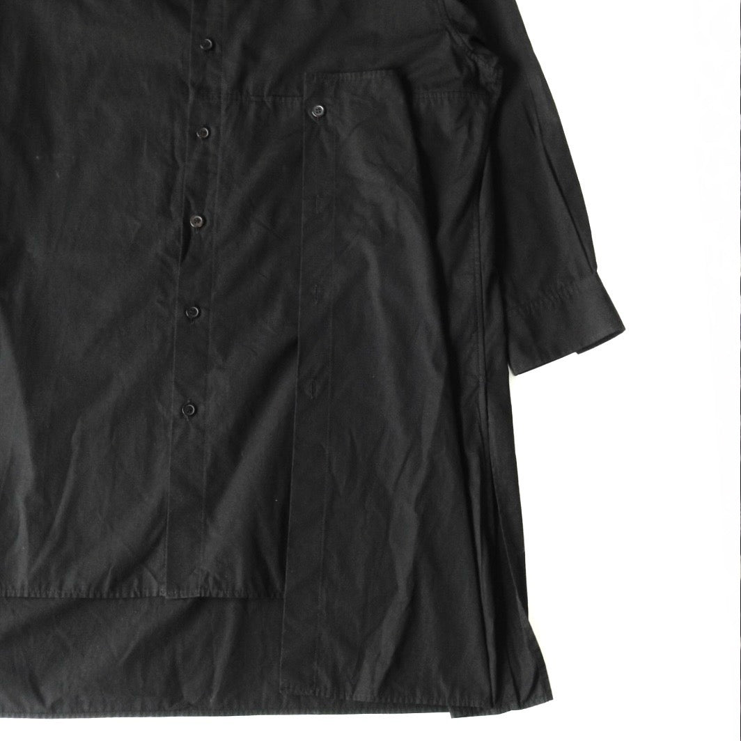 COMME DES GARCONS HOMME PLUS Shirt Layered Polyester Shrink Shirt 19AW