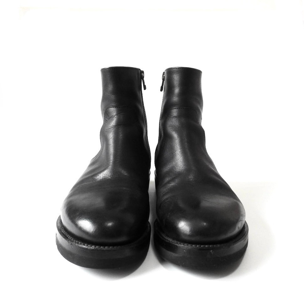 KAPITAL SMILEY HEEL LEATHER BOOTS