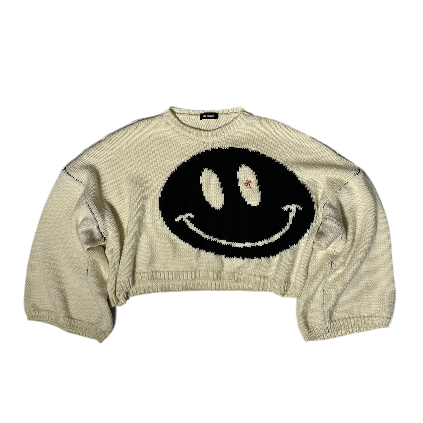 RAF SIMONS SS20 SMILEYFACE KNITTED SWEATER