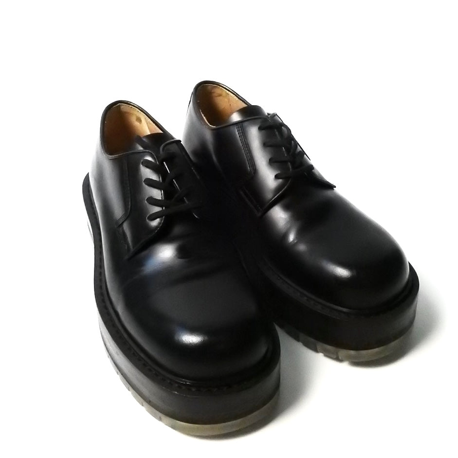 BOTTEGA VENETA STILT CHUNKY-SOLE LEATHER DERBY SHOES