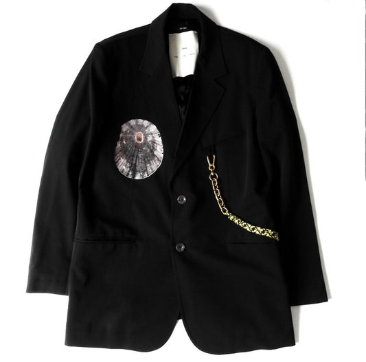 Song for the Mute Black Oversized Limpet Shell Blazer