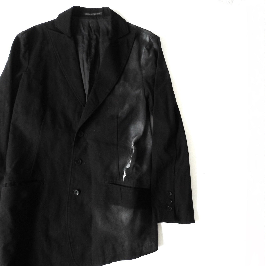 Yohji Yamamoto +Noir AW18 Smoke Paint Jacket