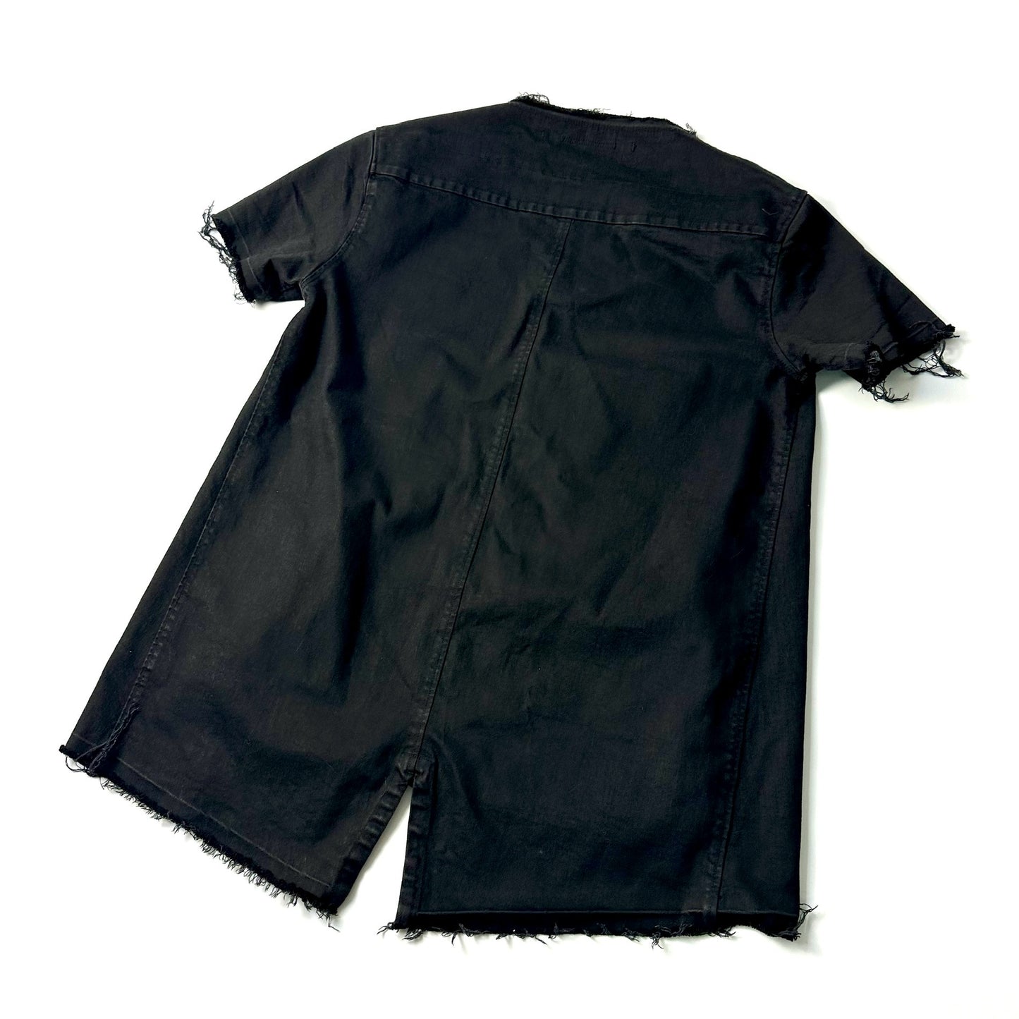 JULIUS_7 BLACK DENIM TEE SS18