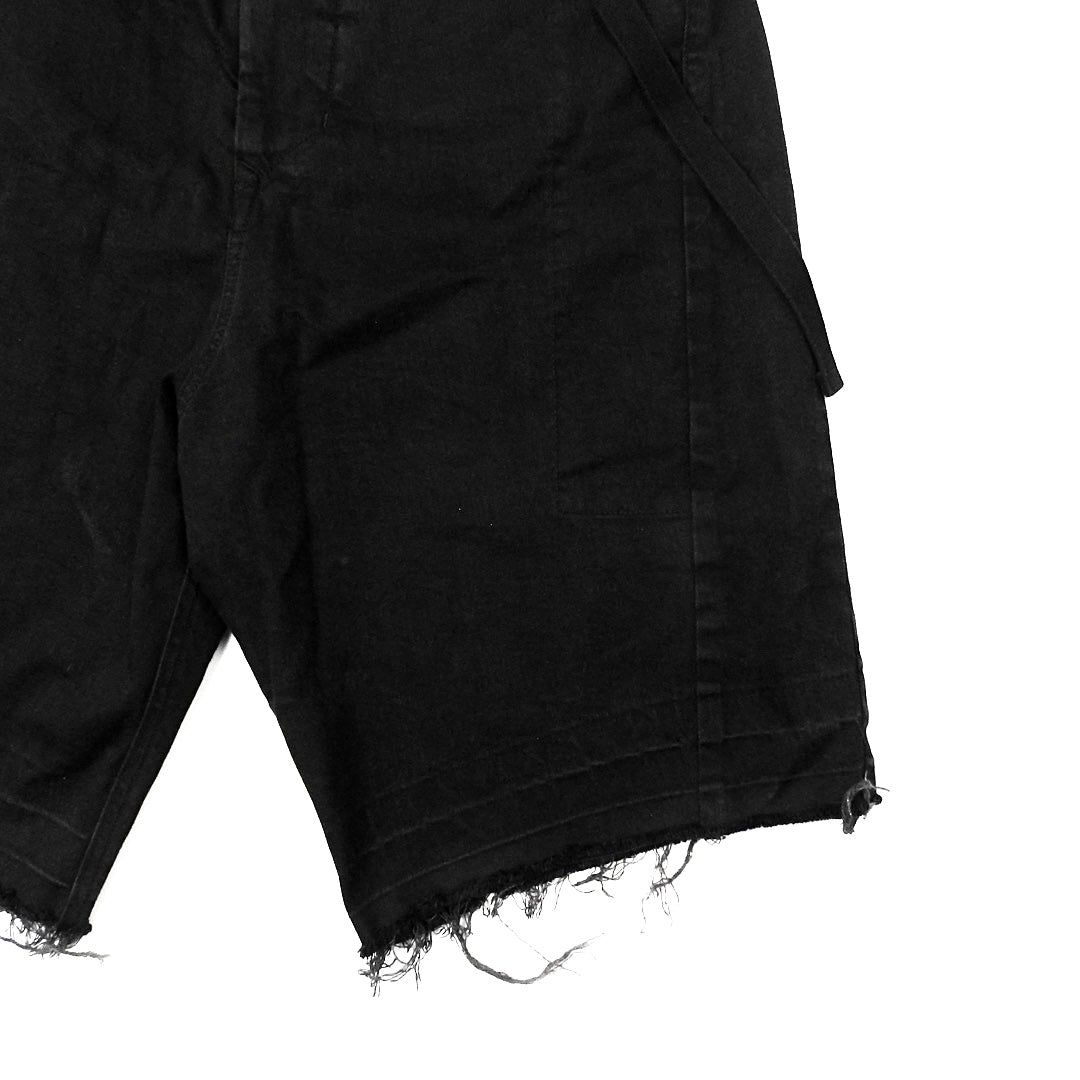 JULIUS_7 BLACK SHORT DENIM SS18 PANTS