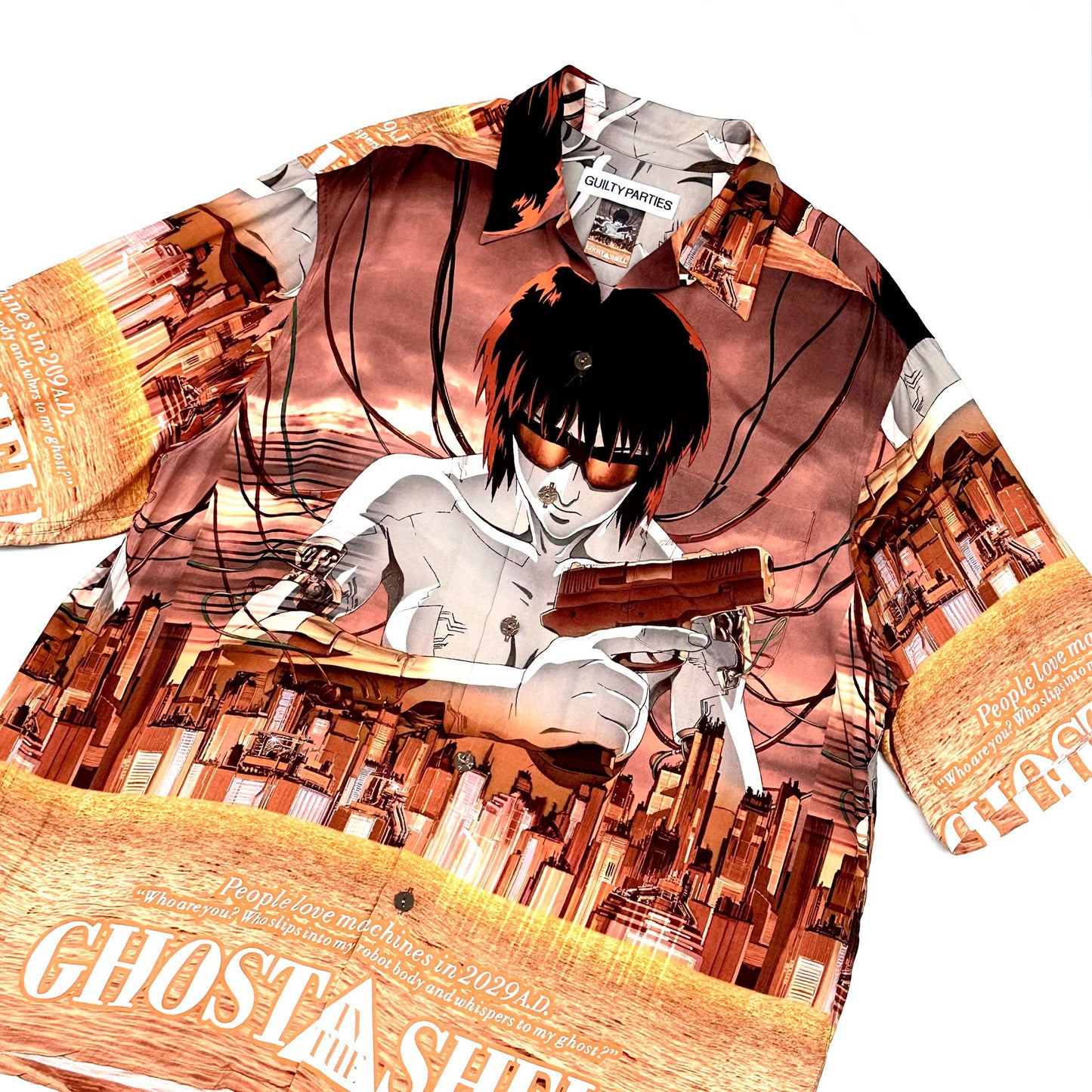 WACKO MARIA X GHOST IN THE SHELL BUTTON UP SHIRT