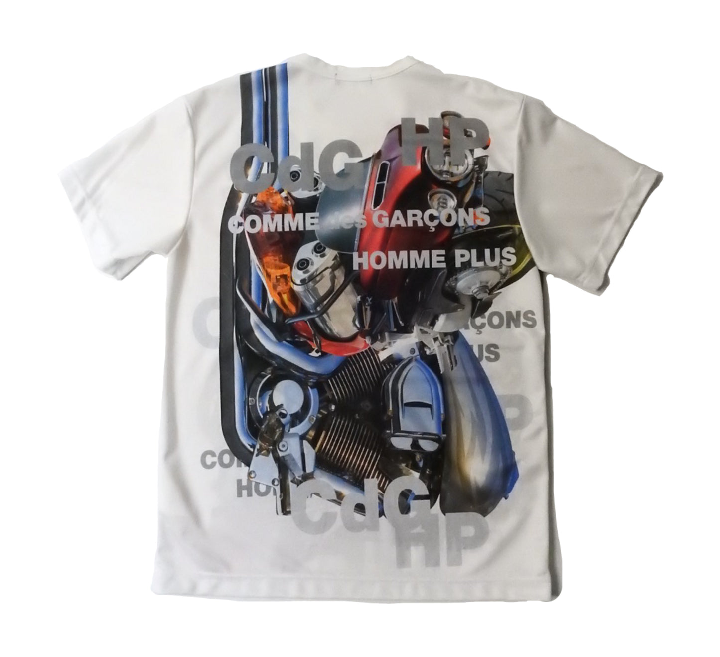 COMME DES GARCONS HOMME PLUS AD2020 MOTORBIKE PRINTED TEE