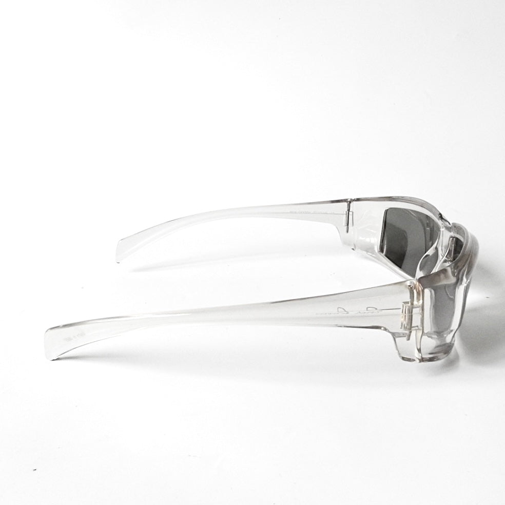 RICK OWENS RECTANGULAR FRAME RICK CRYSTAL SUNGLASSES