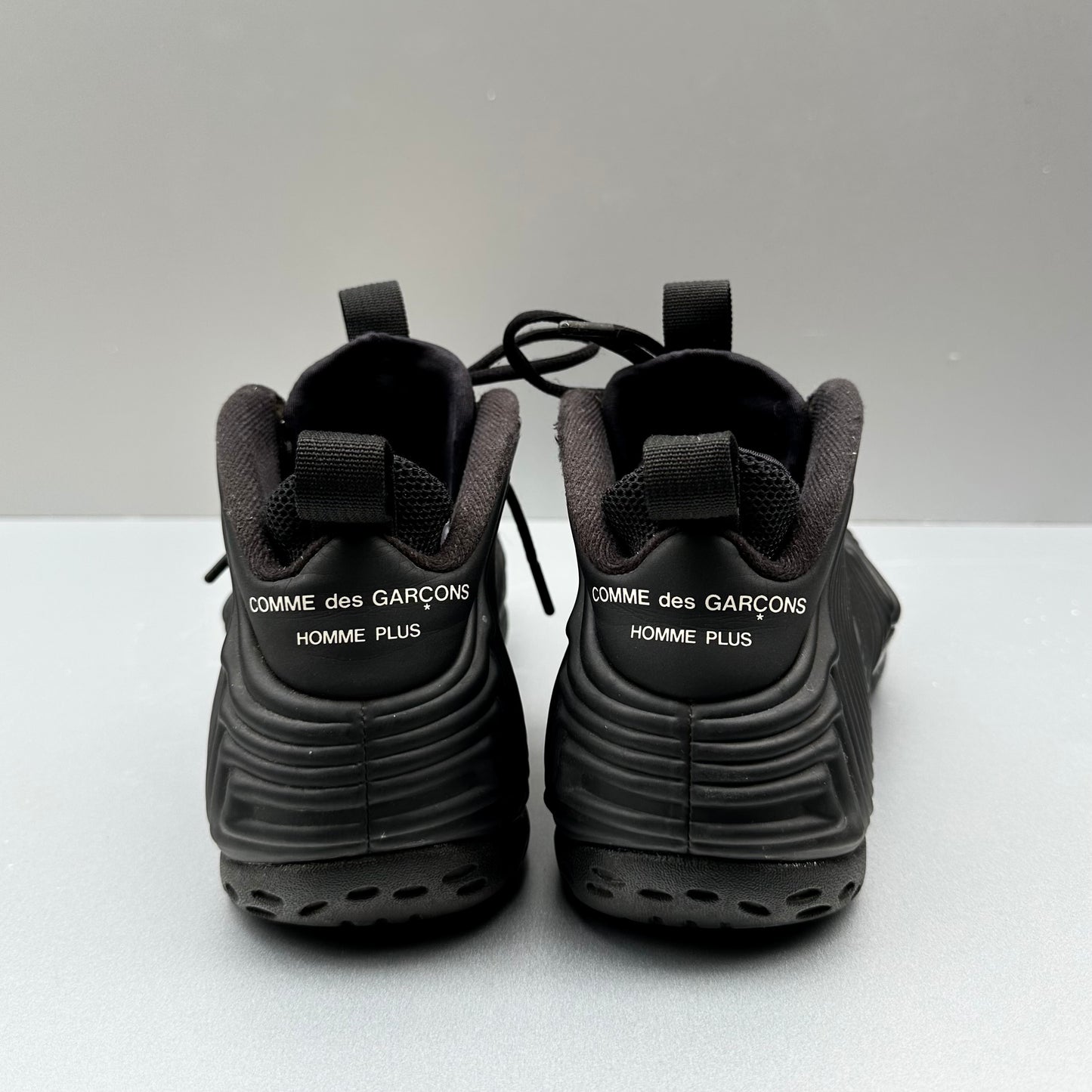 NIKE COMME DES GARCONS HOMME PLUS X AIR FOAMPOSITE ONE BLACK