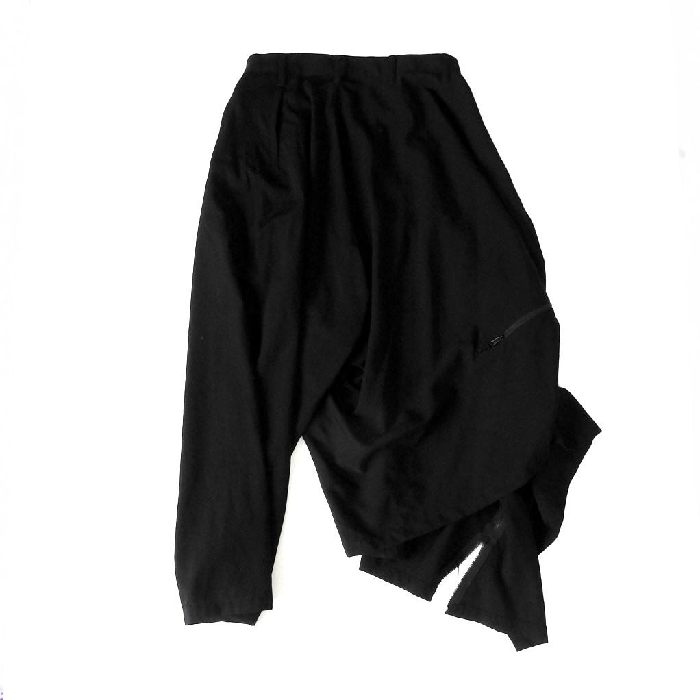 B Yohji Yamamoto AW18 Zip-Up Double Fastener Skirt Pants