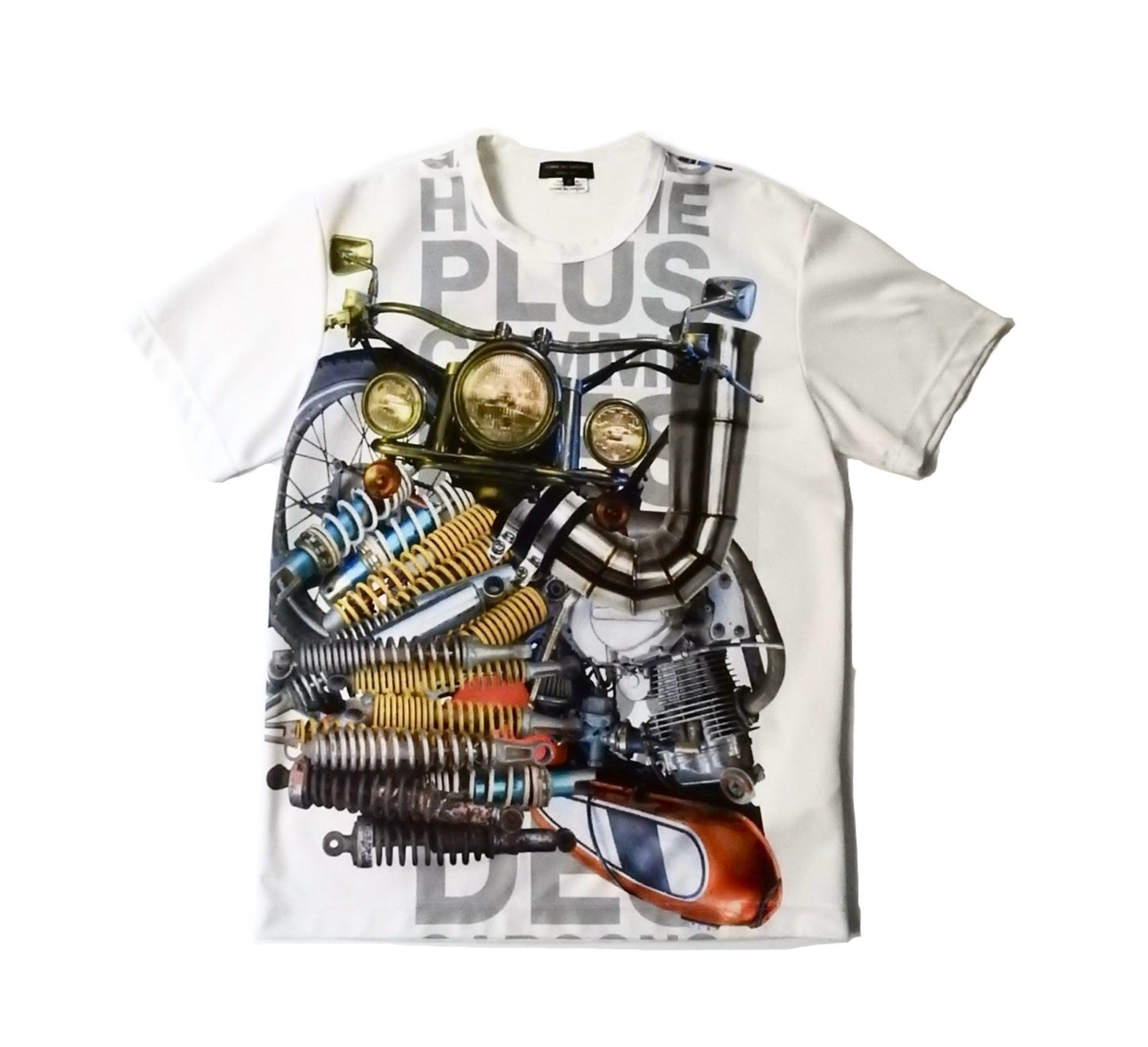 COMME DES GARCONS HOMME PLUS AD2020 MOTORBIKE PRINTED TEE