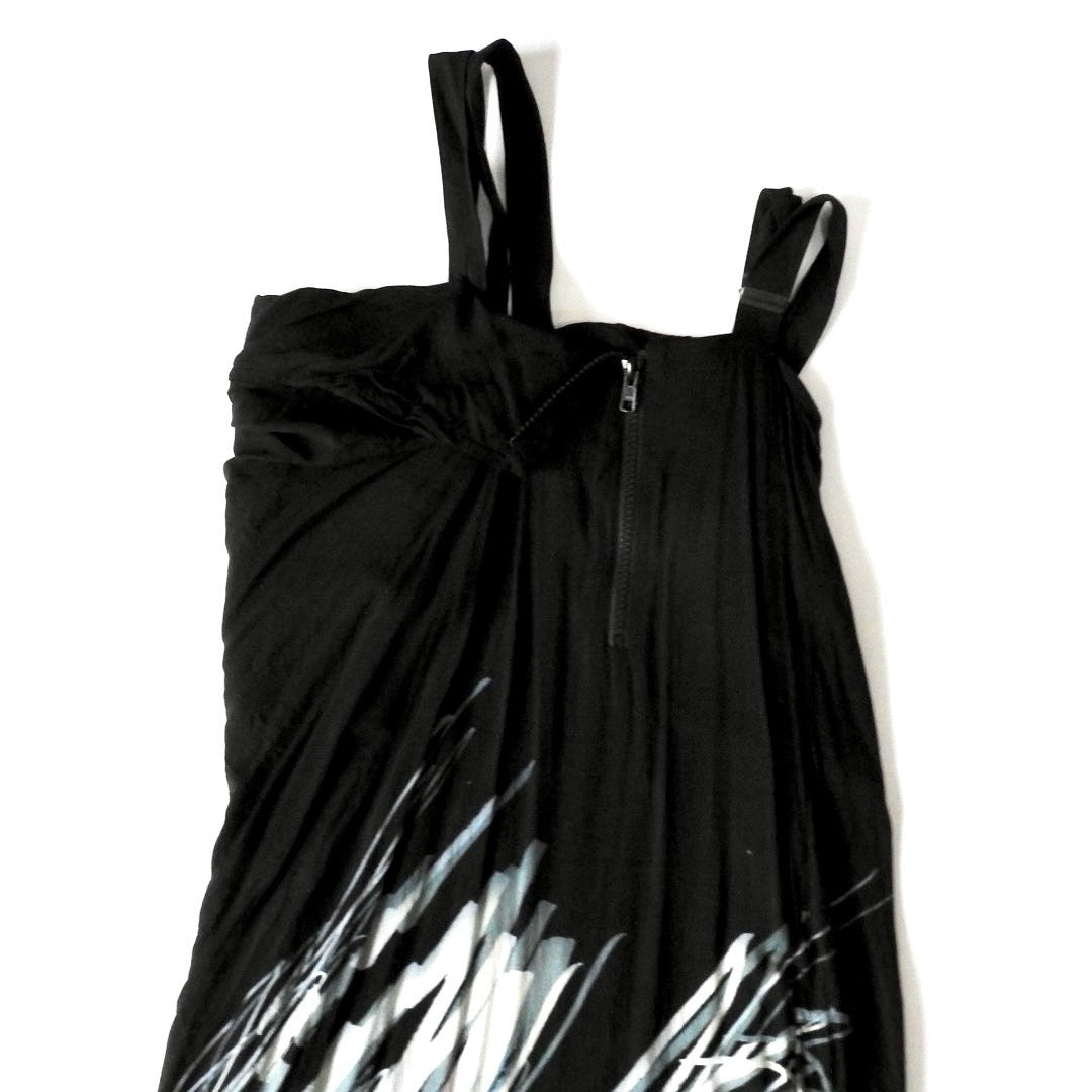 Yohji Yamamoto +Noir SS20 Abstract Print Dress