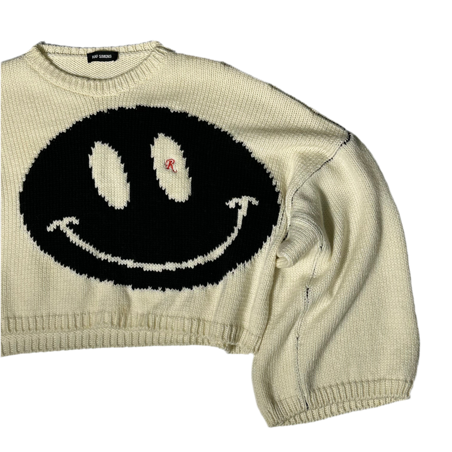 RAF SIMONS SS20 SMILEYFACE KNITTED SWEATER